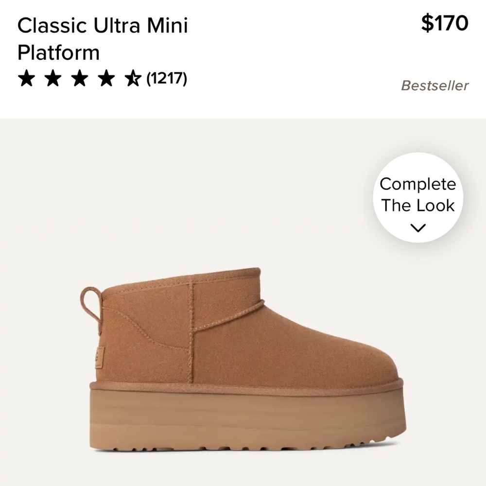 UGG Classic Ultra Mini Platform Boots - Chestnut